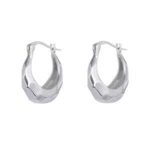 Textured Hoop Earrings
