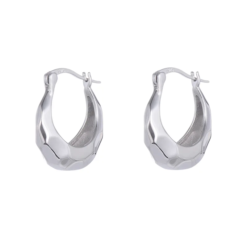 Textured Hoop Earrings