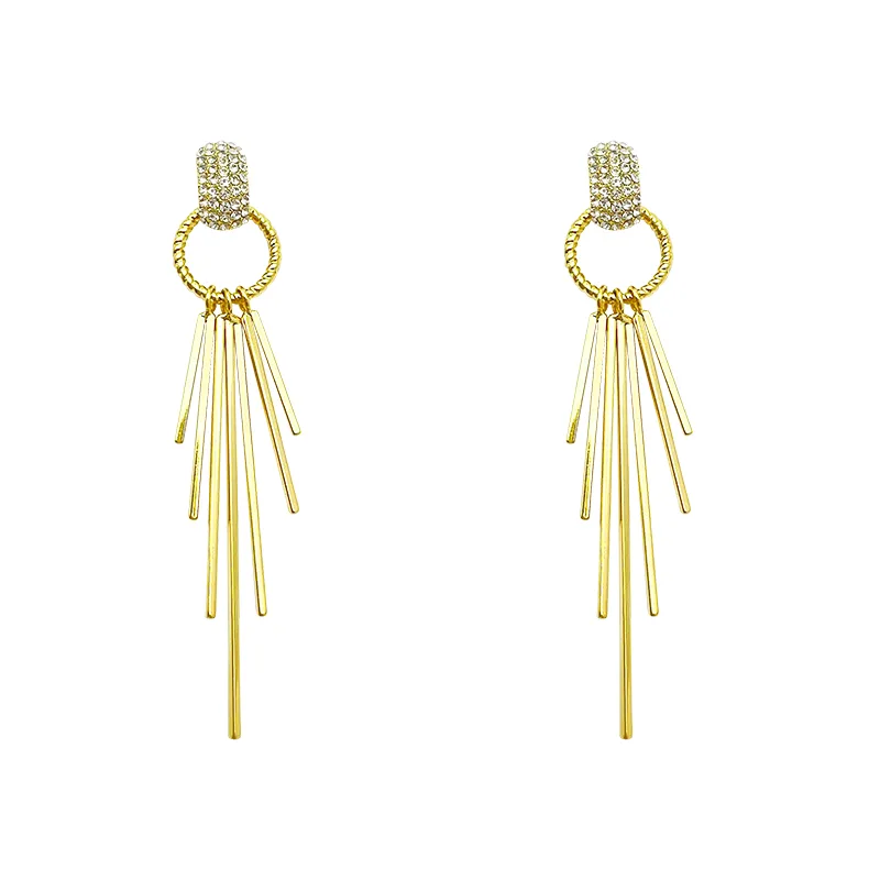 Huggie Earrings with Stones